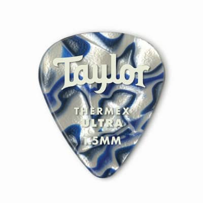 Taylor Guitars DarkTone 351 Blue Swirl Thermex Ultra Picks 6 Pack - 1.5 mm image 1