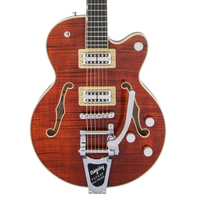 Gretsch G6659TFM Players Edition Broadkaster Jr. with Flame Maple Top - Bourbon Stain for sale