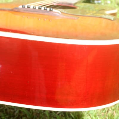 Yasuma Newance MODEL No.1600H 000 size guitar 1973 Sunburst image 18