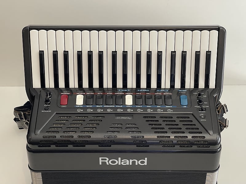 Roland FR-3 Charcoal Gray Digital Piano V-Accordion w/ Power & Gig Bag