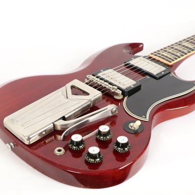 Vintage 1961 Gibson Les Paul Standard SG Cherry Red Electric Guitar w/ OHSC & PAFs image 8