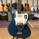 Fender Jaguar Electric Guitar 1966 Lake Placid Blue w/Matching Headstock, MONO Padded Gig Bag