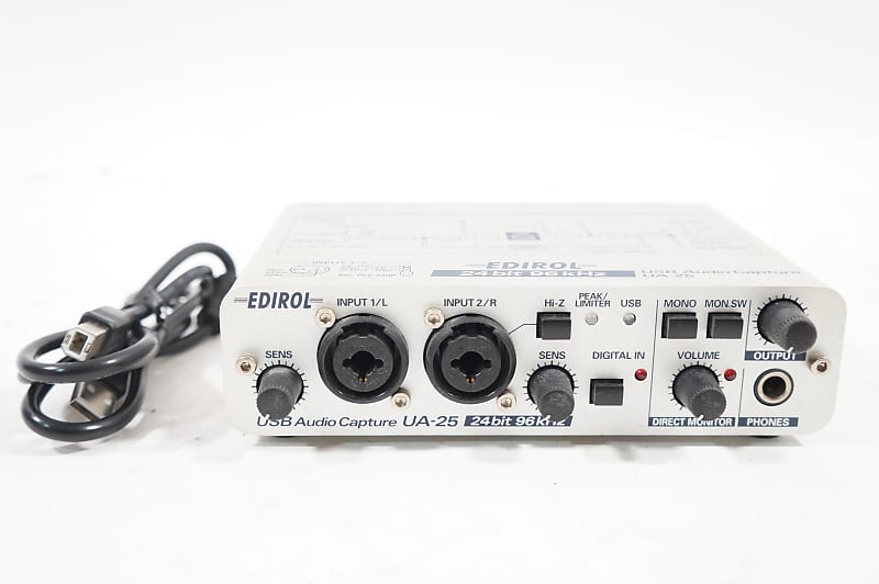 Edirol UA-25 USB Audio Capture AUDIO I/F Roland UA25 Worldwide Shipment