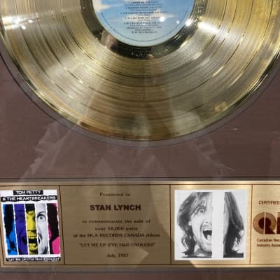 Stan Lynch Tom Petty and The Heartbreakers, CRIA Canada, Let Me Up (I've Had Enough) Gold Record (#21) image 3
