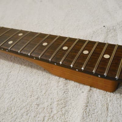 Warmoth Vortex Roasted Maple / Rosewood Electric Guitar Neck, RH, Stainless Steel 6150 Frets, Wolfgang Neck Profile image 5
