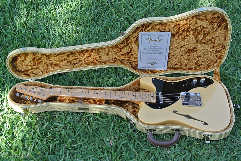 Fender NAMM SHOW Custom Shop Thinline Telecaster or Tele CC Electric Guitar 2005 Butterscotch image 1