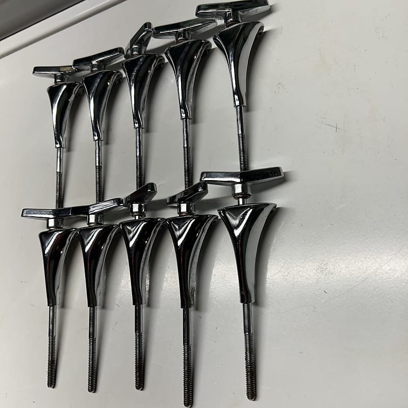 Sonor Hilite bass drum claws complete 10 1990 Chrome Reverb