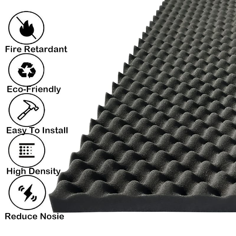 High Quality Cut to Size Black Soundproof Egg Crate PU Foam - China  Soundproof Foam, Egg Crate Foam