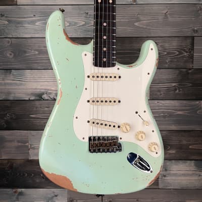 Fender Custom Shop 1959 Strat Heavy Relic - Faded Aged Surf Green for sale