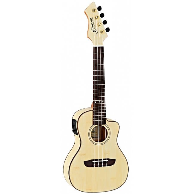 ORTEGA RUBO-CE Bambus Horizon Konzert Elektro-Akustik-Ukulele inkl. Gigbag, open pore image 1