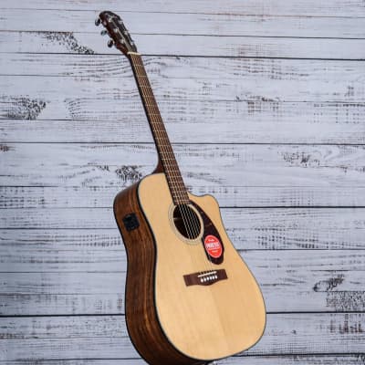 *DEMO* Fender CD-140SCE Acoustic-Electric Guitar | Natural image 6