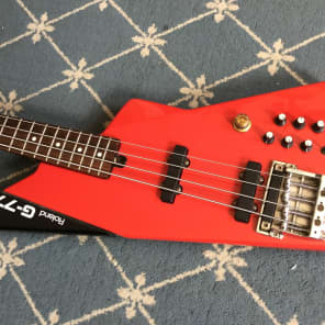 Roland G-77 Bass with GR-77B Effects Controller Unit 1980's Red image 4