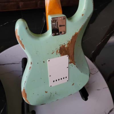 Fender Stratocaster 1962 Custom Shop '62 - Heavy Relic Surf Green image 11