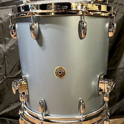 Gretsch Broadkaster 12/14/18 Drum Set Satin Ice Blue Metallic- Free Shipping! image 6