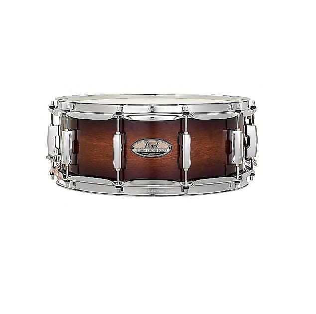 Pearl STS1465S/C314 Session Studio Select 6.5x14" Snare Drum in Gloss Barnwood Brown *IN STOCK* image 1