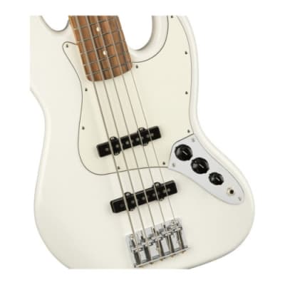 Fender Player Jazz Bass V 5-String Electric Bass Guitar (Right-Hand, Polar White) image 3