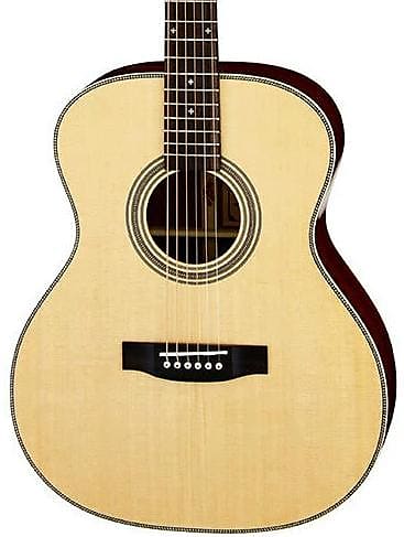 ARIA AR501 - ALL SOLID OM SPRUCE MAHOGANY ACOUSTIC WITH CASE image 1