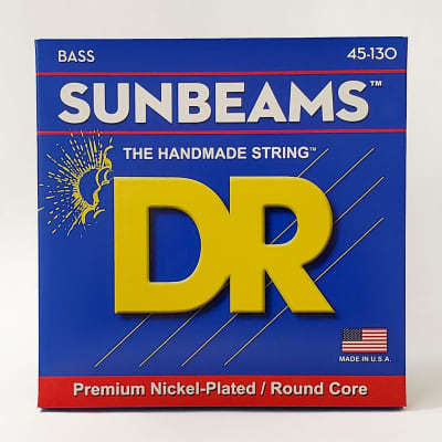 DR NMR5-130 Sunbeams BASS Guitar Strings 5-string medium gauges 45-130