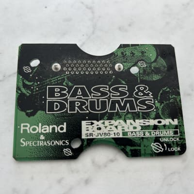 Roland SR-JV80-10 Bass and Drums Expansion Board 1990s - Green