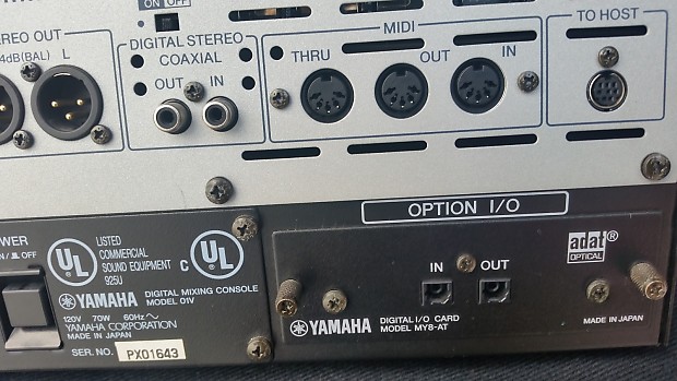 Yamaha 01v with ADAT CARD | Reverb