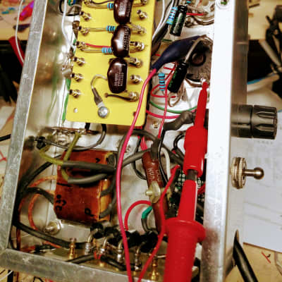 Handmade Tube Combo Amp, "Lil' Vibe" AA764 circuit, repurposed speaker cabinet image 9