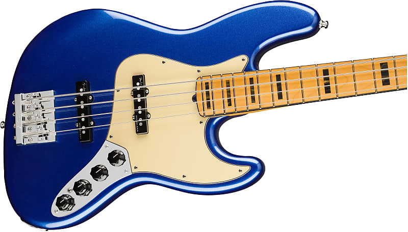 Fender American Ultra Jazz Bass with a Maple Neck in Cobra Blue image 1
