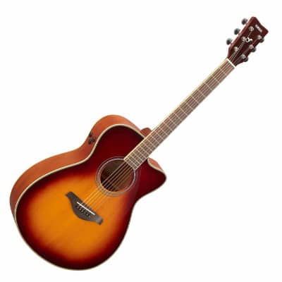 Yamaha FSC-TA TransAcoustic Small Body Acoustic Electric Guitar w/ Cutaway - Brown Sunburst image 4