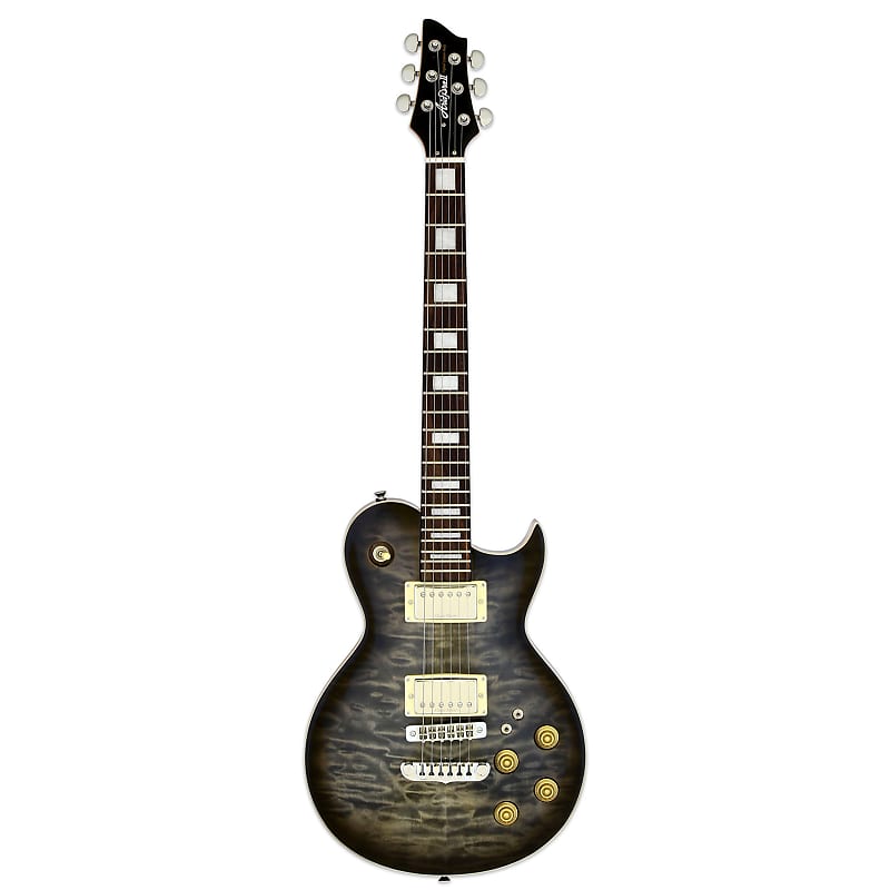 Aria Pro II Electric Guitar See Thru Black Burst image 1