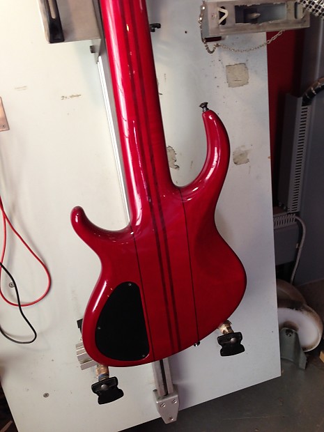 Tobias 6 String Bass 90's Transparent Red | Reverb