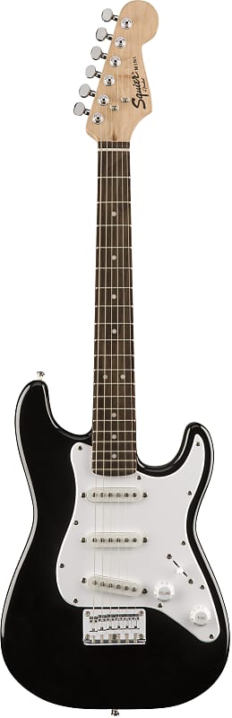 Squier Mini Strat 3/4 Electric Guitar Black image 1