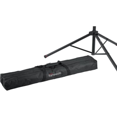 Gator - GFW-SPK-2000SET - Speaker Stand Pack with Carry Bag - Black image 2