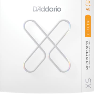 D'Addario XSE1046 XS Nickel Coated Electric Guitar Strings - Regular Light (10-46)