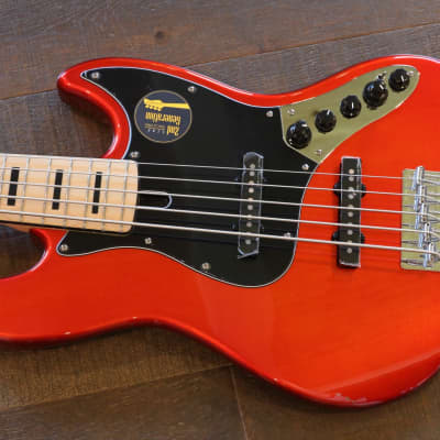 Sire Marcus Miller V7 Vintage Alder 5-String Bass Bright Metallic Red + Fender Case image 4