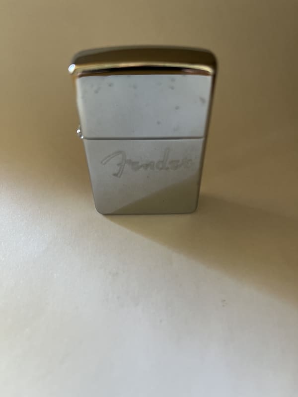 Fender Vintage Logo Polished Chrome Zippo Lighter | Reverb