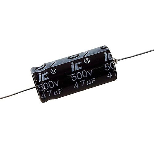 Illinois Axial Electrolytic Capacitor, 47uf @ 500V | Reverb