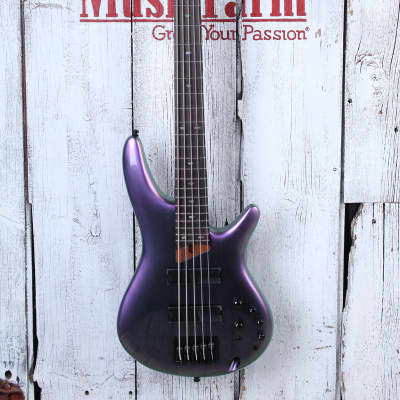 Ibanez SR505E Bass 5 String Electric Bass Guitar Black Aurora Burst Gloss image 2