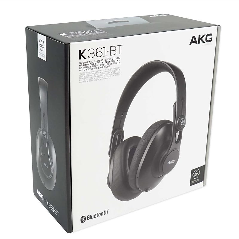 AKG K361 BT Over Ear Closed Back Studio Headphone w Bluetooth 24