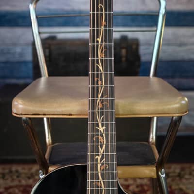Washburn Vite S9V Bella Tono Studio Hybrid Acoustic Guitar (Gloss Charcoal Burst) image 6