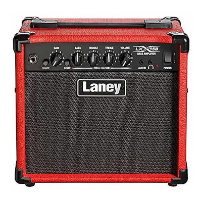 Laney	LX15 15-Watt 2x5" Bass Combo, Red Bild 2
