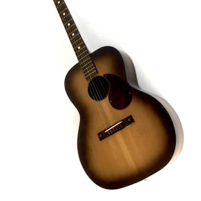 1960s Vintage Burst Solid Woods Silvertone Kay Acoustic Guitar Lacquer Finish Tortoise Binding HSC image 23