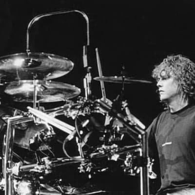 Simmons Rick Allen's Def Leppard, Hysteria Tour, Drum Set and Rack 1986-1987 - Black/Silver image 4