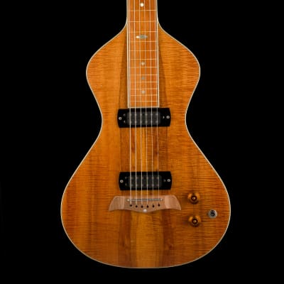 Pre Owned Asher Electro Hawaiian Model 1 Lap Steel Koa With OHSC for sale