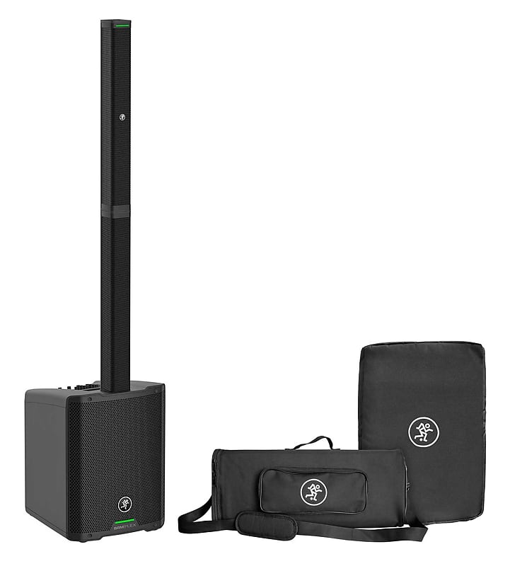 Mackie SRM-Flex 1300w Portable Line Array DJ Speaker PA System w/Sub+Carry Bag image 1