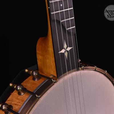 Ome Minstrel Model 12" head, Five String Open Back Banjo -Curly Maple image 2