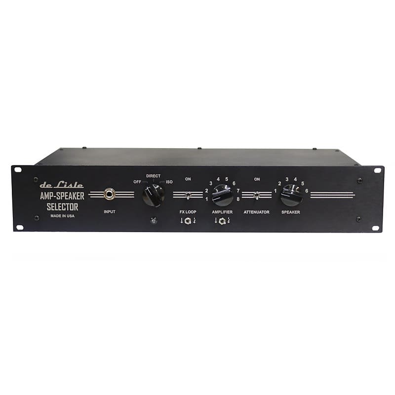 de Lisle Amp-Speaker Selector 8x6 Pro Amplifier Cabinet Switcher w/ FX Loop and Attenuator Loop image 1