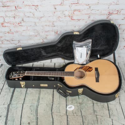 Fender PS-220E Parlor Acoustic Guitar, Ovangkol Fingerboard, Natural x9503 image 10