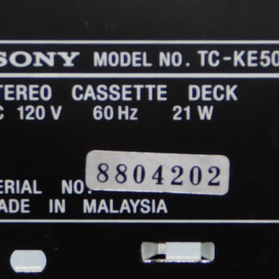 Sony TC-KE500S 3 head tape deck image 7