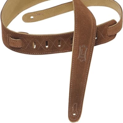 Levy's Leathers 2" Suede Leather Guitar Strap; Extra Long - Black (M12OH-XL- V2-BLK