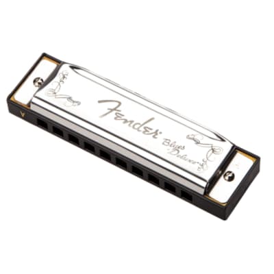 Fender Blues Deluxe 10-Hole Diatonic Harmonica with Case, Key of A image 3