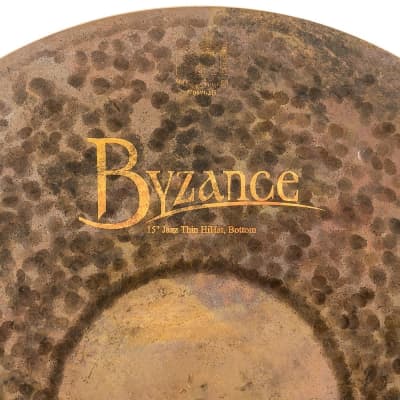 Meinl Byzance Jazz Thin Hi Hat Cymbals 15" image 6